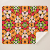 Tulips Bouquet Pattern Sherpadecke (Vorderseite (Horizontal))