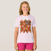Tulips Bouquet Pattern T-Shirt (Vorne ganz)