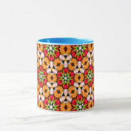Tulips Bouquet Pattern Tasse