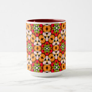 Tulips Bouquet Pattern Tasse
