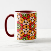 Tulips Bouquet Pattern Tasse (Links)