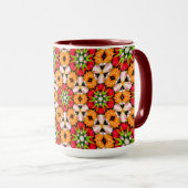 Tulips Bouquet Pattern Tasse (VorderseiteRechts)