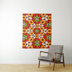 Tulips Bouquet Pattern Wandteppich