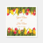 Tulips Bouquet Thunder_Cove Serviette (Vorderseite)