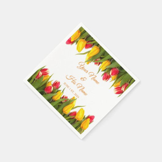 Tulips Bouquet Thunder_Cove Serviette (Ecke)