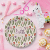 Tulips Brautparty Personalisiert Pappteller (Party)