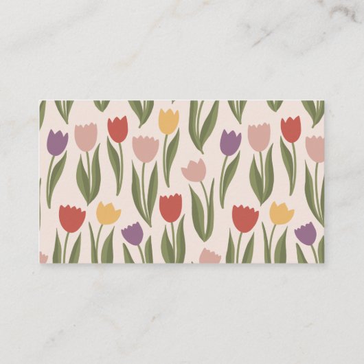 Tulips Bridal Dusche Einladung Beilage (Rückseite)