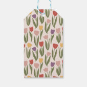 Tulips Bridal Dusche Einladung Geschenkanhänger (Rückseite)