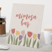 Tulips Bridal Dusche Einladung Sockelschild (In Situ)