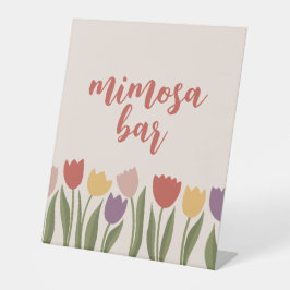 Tulips Bridal Dusche Einladung Sockelschild