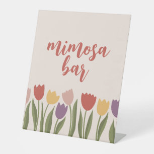 Tulips Bridal Dusche Einladung Sockelschild
