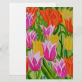 Tulips Briefpapier (Vorne/Hinten)