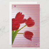 Tulips Briefpapier (Vorne/Hinten)