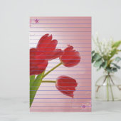 Tulips Briefpapier (Stehend Vorderseite)