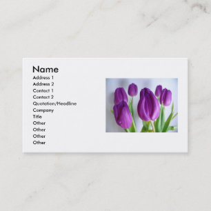Tulips Business Card Visitenkarte