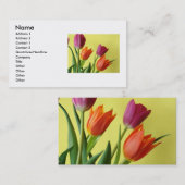 Tulips Business Card Visitenkarte (Vorne/Hinten)