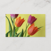 Tulips Business Card Visitenkarte (Rückseite)