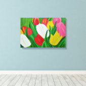 Tulips Canvas Print Leinwanddruck (Insitu (Holzboden))