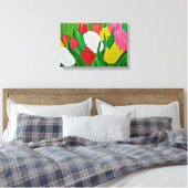 Tulips Canvas Print Leinwanddruck (Insitu (Schlafzimmer))