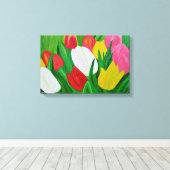 Tulips Canvas Print Leinwanddruck (Insitu (Holzboden))