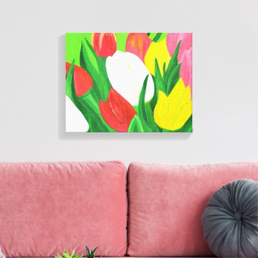 Tulips Canvas Print Leinwanddruck (Insitu (Wohnzimmer))