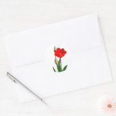 Tulips Classic Round Sticker (Umschlag)