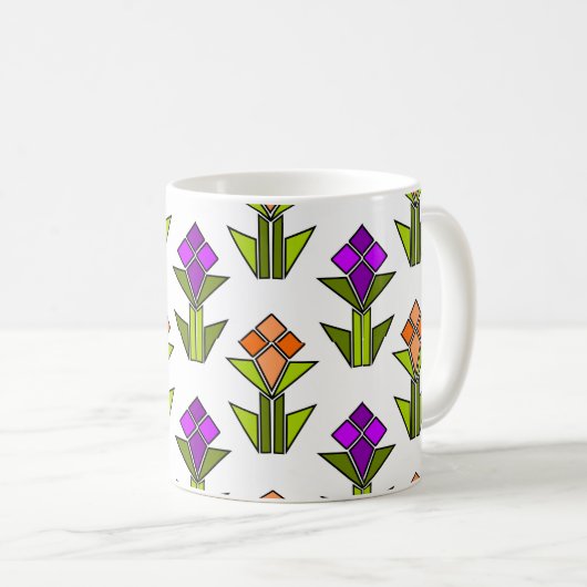 Tulips Coffee Tasse (VorderseiteRechts)