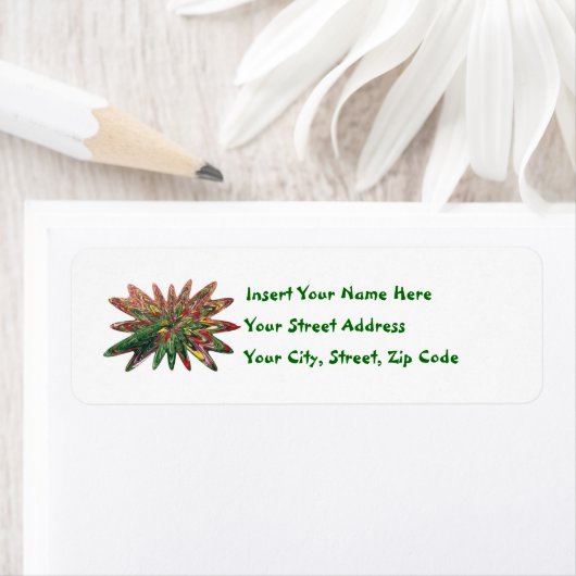 Tulips Collapsing Design Anpassbare Labels (Insitu)
