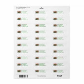 Tulips Collapsing Design Anpassbare Labels (Vorne)