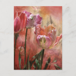 Tulips Colors of Liebe Postcard Postkarte
