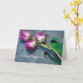 Tulips Condolence Card Karte (Gelbe Blume)