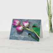 Tulips Condolence Card Karte (Vorderseite)