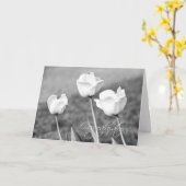 Tulips Couple Wedding Glückwunschkarte Karte (Gelbe Blume)