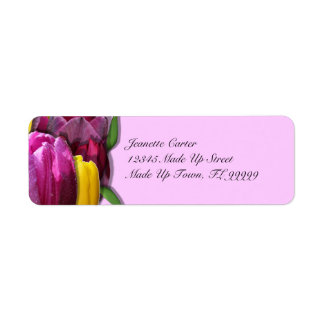 Tulips Custom-Rücksendeadressen-Aufkleber