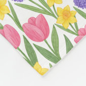 Tulips, Daffodils, Hyacinths Coloring Style Fleecedecke (Ecke)