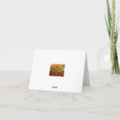 Tulips Dankeschön Karte (Rückseite)