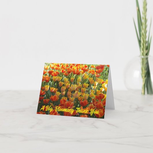 Tulips Dankeschön Karte (Vorderseite)