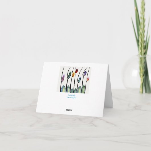 Tulips Dankeskarte (Rückseite)