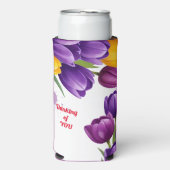 Tulips Denken über dich, Muttertag Selters Dosenkühler (Seltzer Vorderseite)