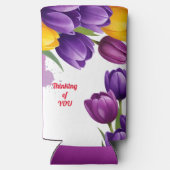 Tulips Denken über dich, Muttertag Selters Dosenkühler (Rückseite)
