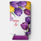 Tulips Denken über dich, Muttertag Selters Dosenkühler (Vorderseite)
