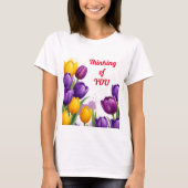 Tulips Denken über dich, Muttertag T-Shirt (Vorderseite)