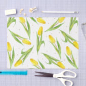 Tulips (Design 33 Gelb/orange Serie) Seidenpapier (Handwerk)