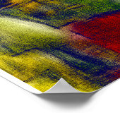 Tulips digitale Wirkung des Stils "Eindruck" Poster (Ecke)