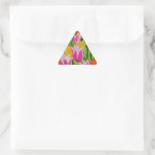 Tulips Dreieckiger Aufkleber (Tasche)