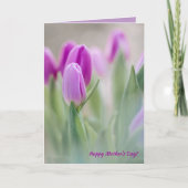 Tulips, du bist der Welt Zitat Muttertag Karte (Vorderseite)