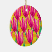 Tulips Dutch, Stripes Circle Ornament (Rechts)