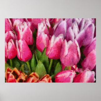 Tulips - Ein junges Mädchen begeistert Poster