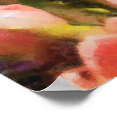 Tulips - Ein rosa Feld Poster (Ecke)