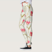 Tulips entfalten Creme Pink Leggings (Links)